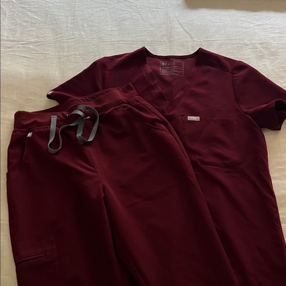 Figs Other - Figs Maroon Scrub Set